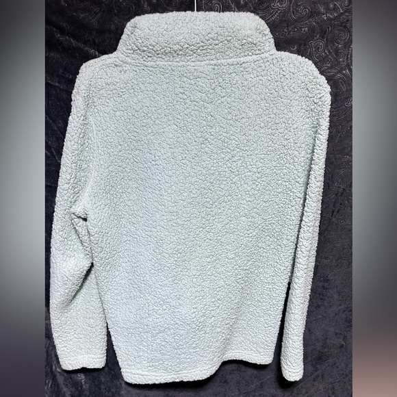 EUC Marc New York Performance S Women's Light Green Sherpa pull over - Picture 3 of 3